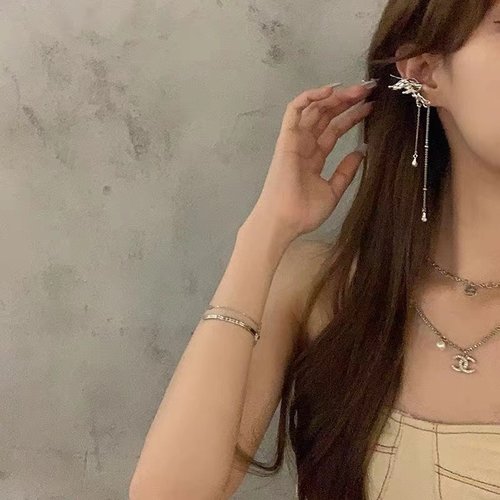 超仙精灵蝴蝶流苏耳夹女ins