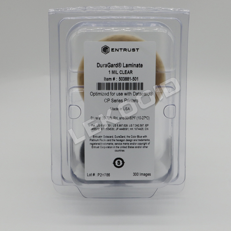 德卡datacard cp80系列证卡机透明覆膜带1.0mil 503881-501