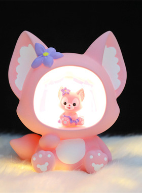 新款少女心儿童礼品多功能贝贝狐钱罐灯ins风网红款搪胶存防摔