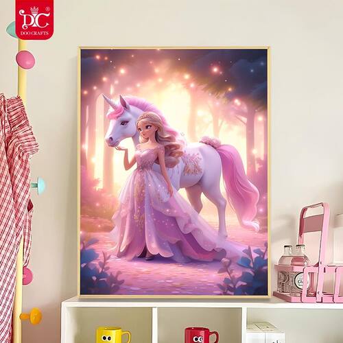 DC蒂彩钻石画高颜值女生手工diy十字绣贴钻画客厅创意装饰挂画