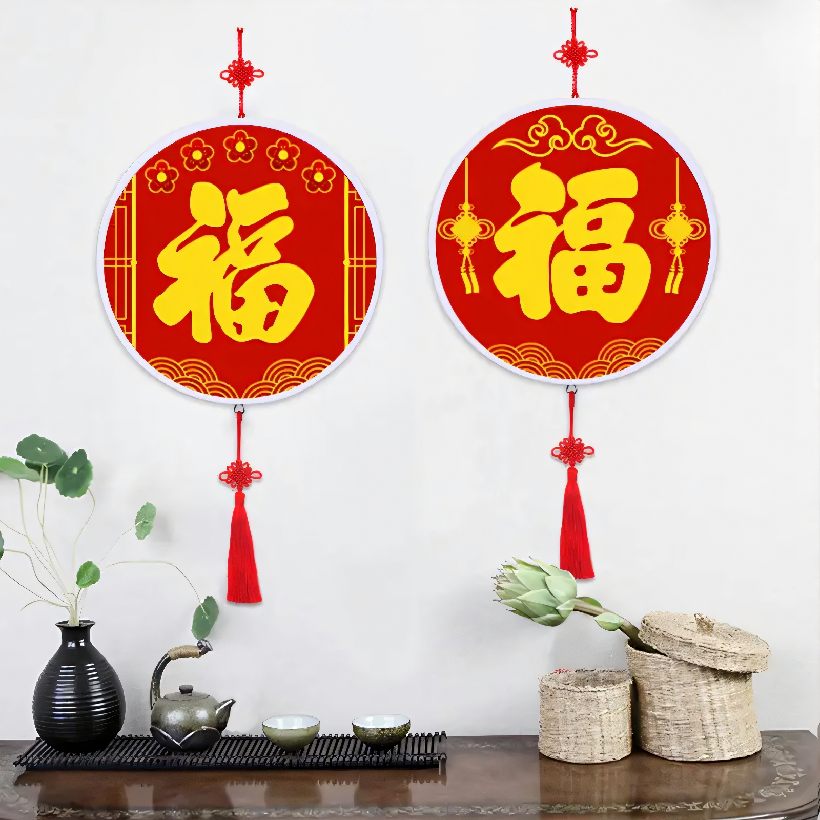 2025新款钻石画手工diy福字门贴喜庆创意装饰挂件挂饰十字绣贴门