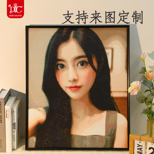 DC蒂彩钻石画十字绣定制照片真人生日手工diy闺蜜生日礼物哪吒