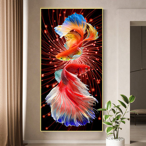 蒂彩锦鲤高级感高颜值diy钻石画