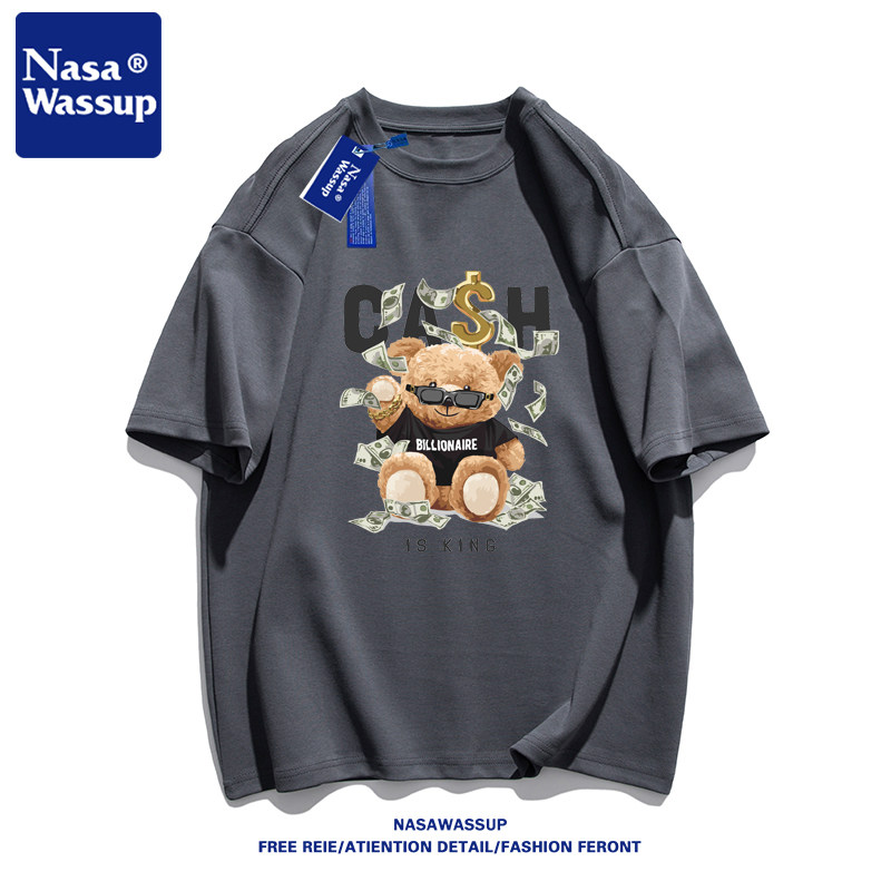 NASA短袖潮牌男女纯棉短袖