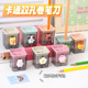 卡通双孔卷笔刀小型便携式 转笔刀儿童削笔器学生细杆铅笔刀削笔刀