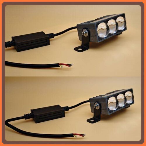 汽车中网改装12V24V远光炮LED射灯激光大透镜超亮聚光货车越野车