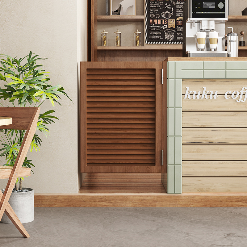 实木复古吧台隔断门可客制双开矮门 厨房半腰门室内木矮门款式