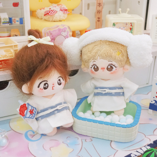 原创棉花娃娃10cm40cm娃衣可奈浴衣日系玩偶衣服百搭可爱无属性