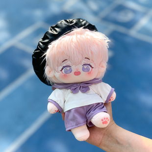 原创棉花娃娃20cm爱洛斯有骨无属性可爱毛绒玩偶无骨裸娃天使翅膀