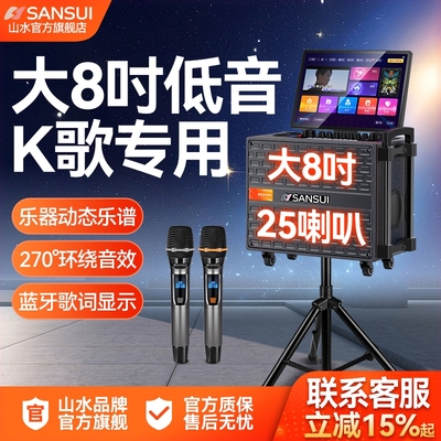 山水Q065广场舞音响带显示屏户外