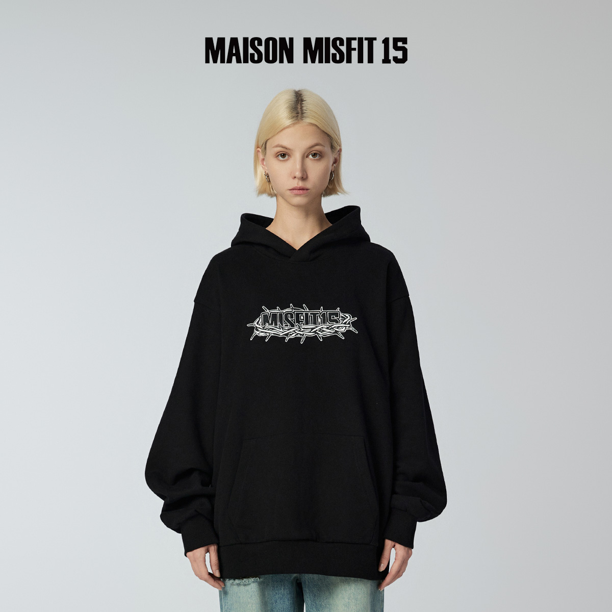 MMXV潮牌荆棘皇冠男女加绒卫衣