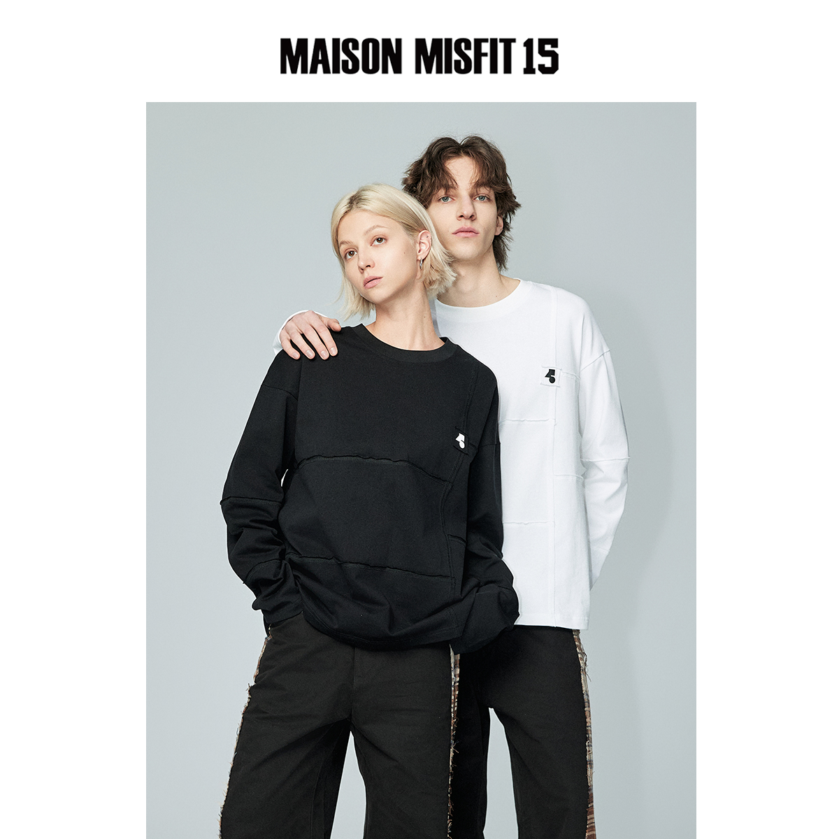 潮牌重塑长袖T恤男女同款