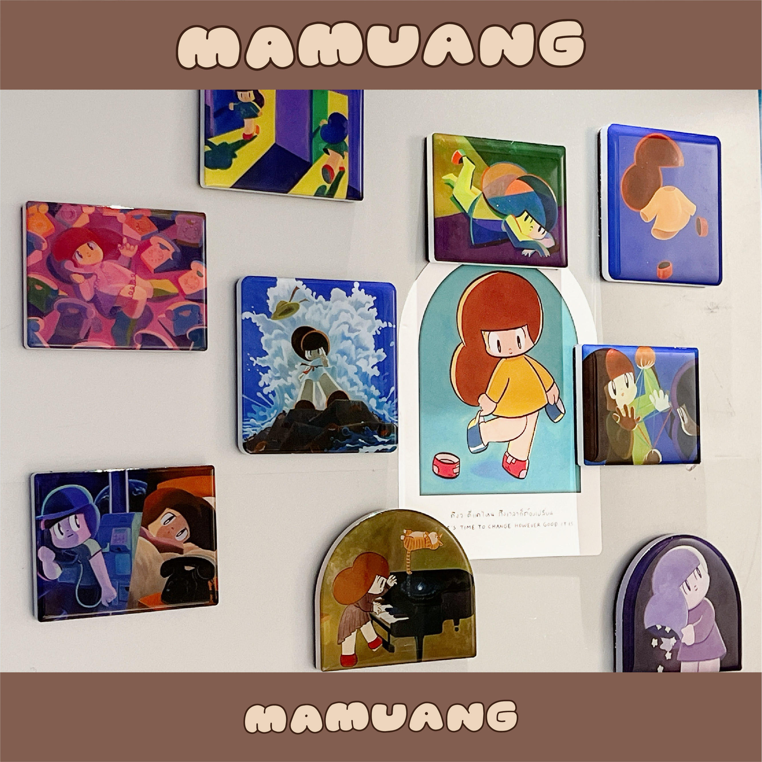 MAMUANG芒姆安艺术亚克力冰箱贴
