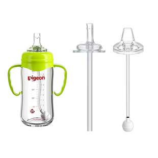 适配贝亲偏心奶嘴SS仿真母乳学饮鸭嘴宽口径自然实感超软厌奶神器