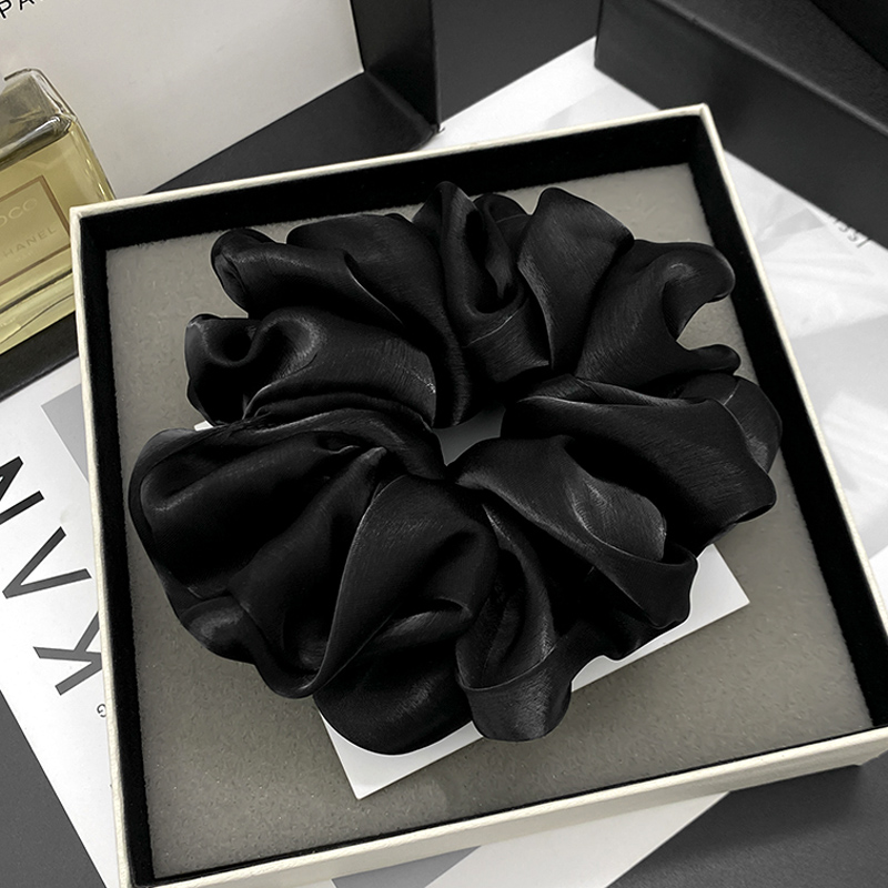 F8复古珠光纱大肠发圈日韩