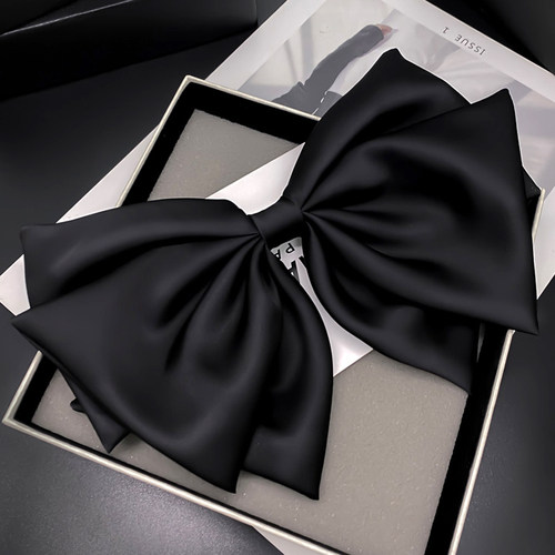 F8黑色蝴蝶结头饰森系发夹