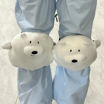 可爱小熊电动摩托车护膝