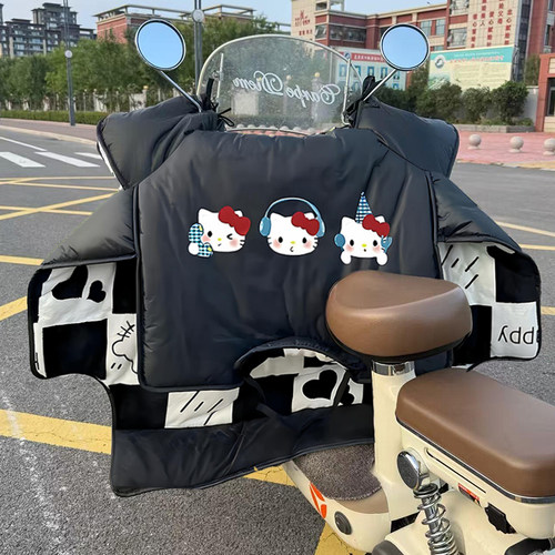 kitty电动车御寒防寒挡风被冬加大加厚2025新款可爱保暖雅迪爱玛