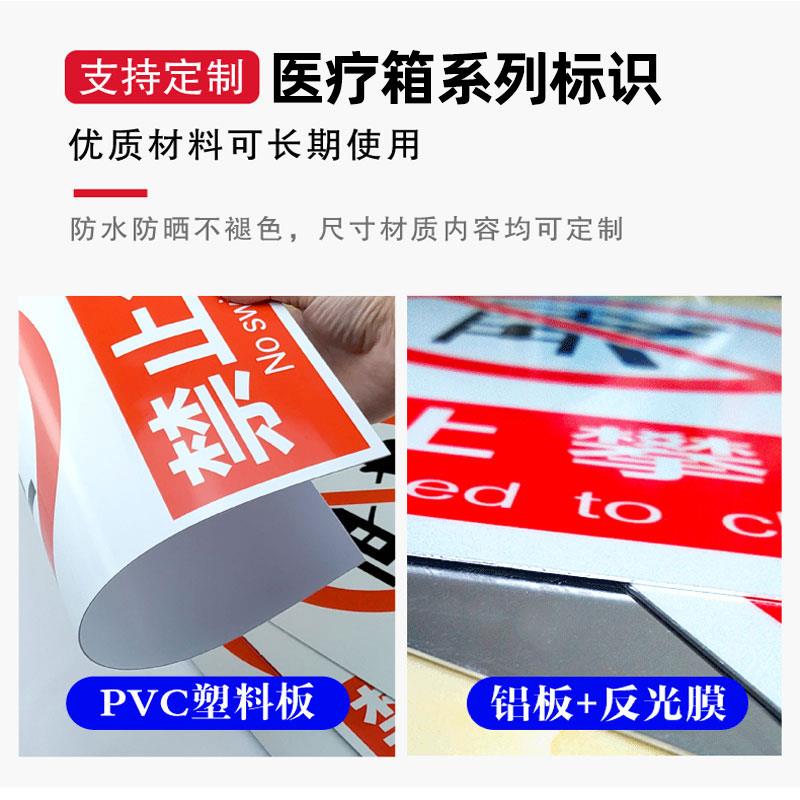 医药急救箱安全标识牌 应急药品医箱十字兽医药品中医存放处管理程序警示标志警告标示提示牌贴标牌牌子定制