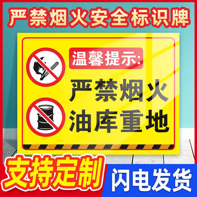 油库重地严禁烟火标识牌加油站消防安全标识牌进站须知标志卸油操作规程罐区警示警告标牌仓库重地标识牌