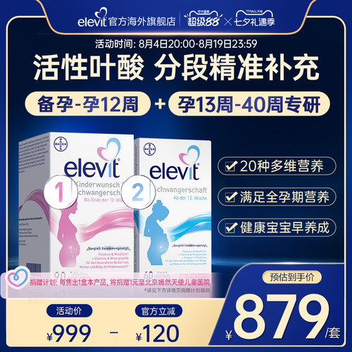 德版爱乐维活性叶酸1段2段组合