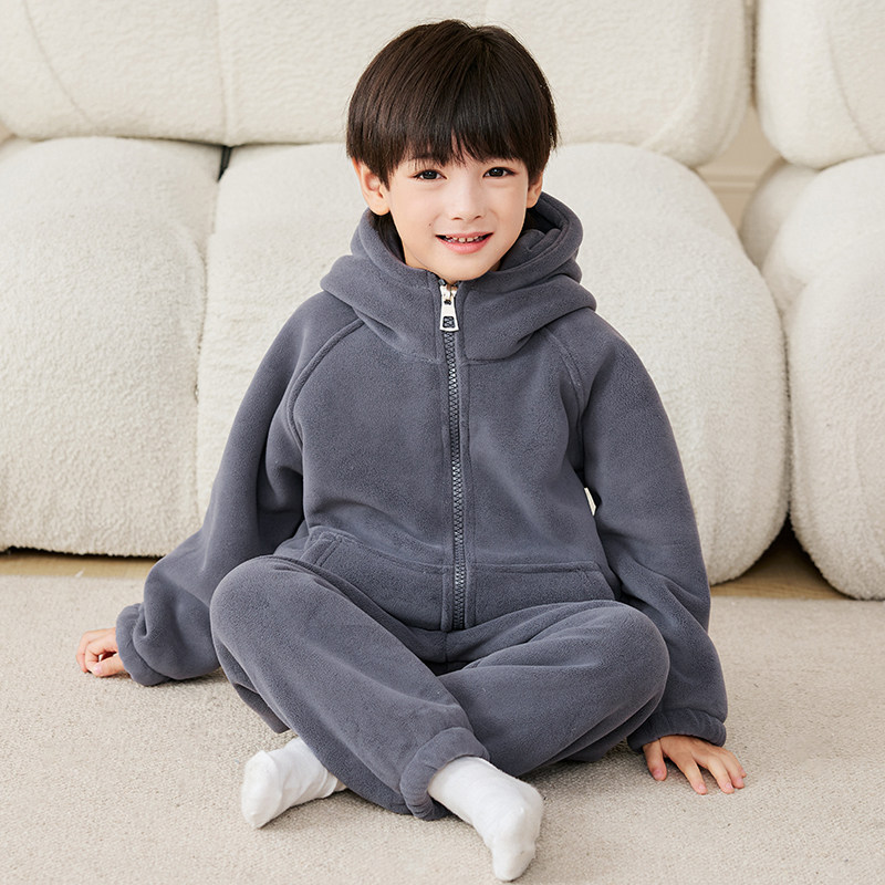 男童男孩冬季奥粒绒睡衣女童夹棉儿童加厚款宝宝加绒家居服套装,童装/婴儿装/亲子装,家居服套装,淘宝优惠券,粉丝福利购,淘宝优惠卷