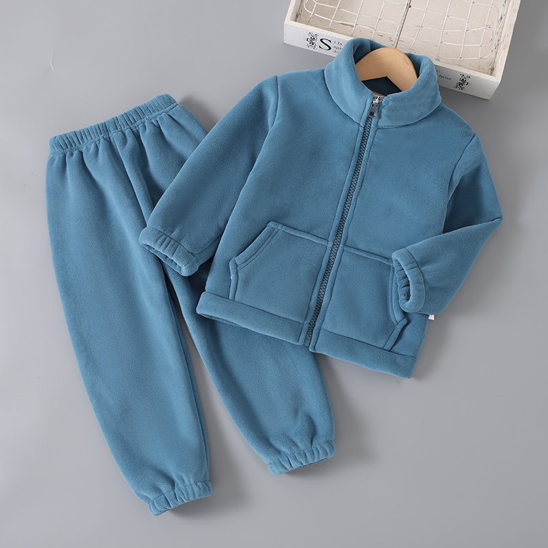 儿童冬季双层加厚睡衣