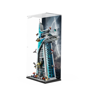 POP适用乐高76269复联大厦亚克力展示盒积木模玩防尘罩透明收纳盒