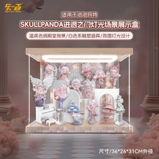 pop适用泡泡玛特进退之门盲盒手办收纳场景展示盒挂墙相框防尘罩