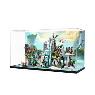 POP适用乐高80024传奇花果山亚克力展示盒积木防尘罩模型收纳盒