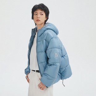 MindError Puffer小鸟篮球印花棉服秋冬男宽松休闲棉服外套