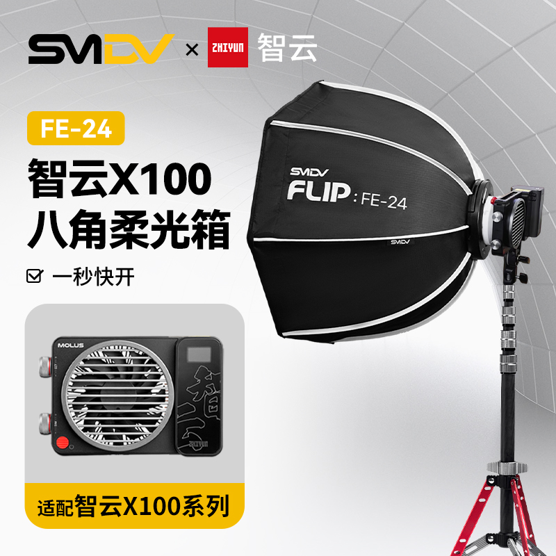 智云X60转接flip柔光箱卡环