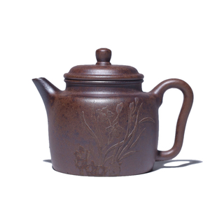 大吉羊柴烧 宜兴紫砂壶手工茶壶本山绿泥玉露德钟80ml庄勤英