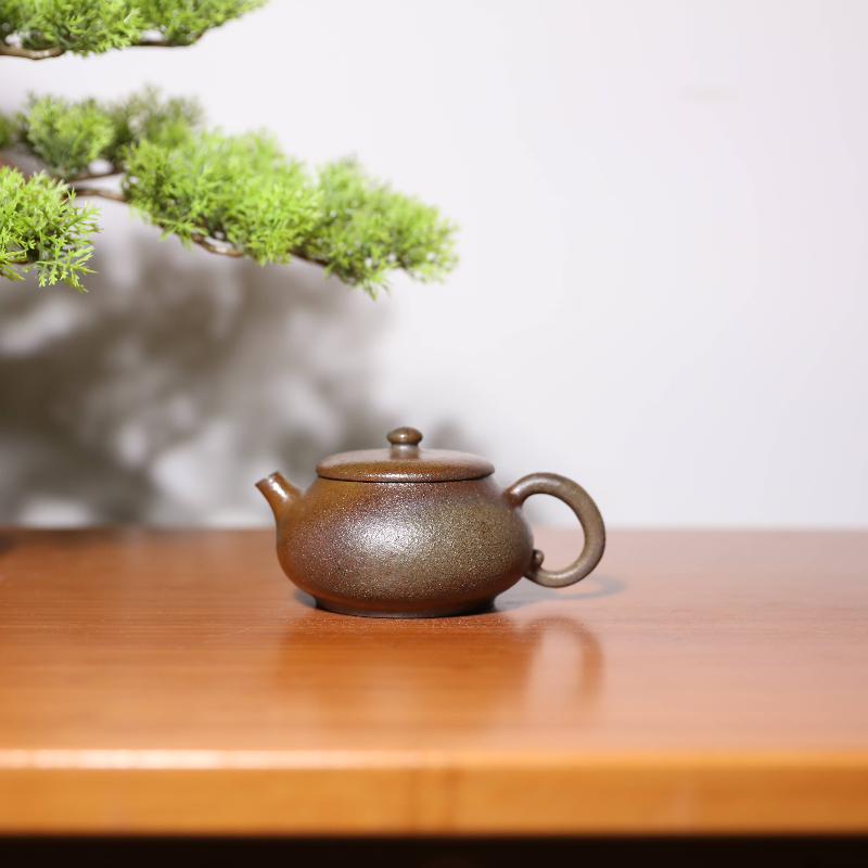 【前墅龙窑丨飞把明炉】陈俊 段泥 约180CC紫砂壶