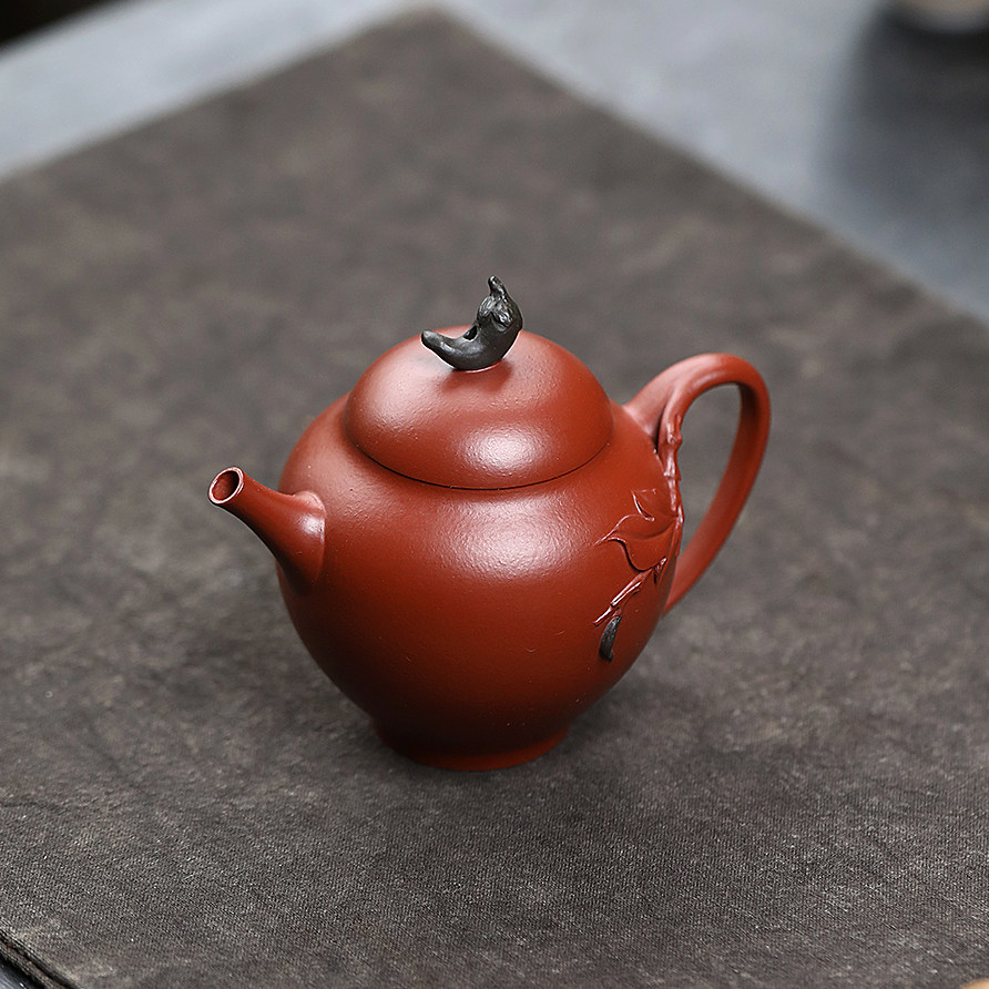 JCY-0037非遗正品手工 季畅园 【火舞】朱泥100cc茶具 宜兴紫砂壶,餐饮具,茶壶,淘宝优惠券,粉丝福利购,淘宝优惠卷