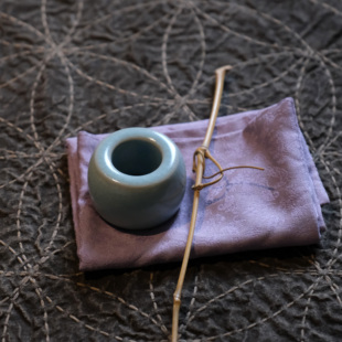 饮古观青直钉扳指景德镇汝瓷茶具女士个人专用2025新款高端