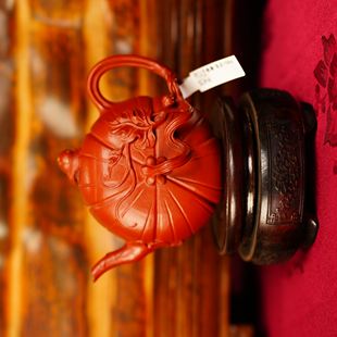 季畅园 ZH-0401 雅趣-朱泥-150cc 宜兴紫砂茶壶