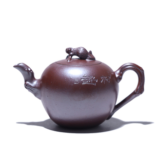 大吉羊柴烧 宜兴壶茶壶 本山绿泥松趣(裸烧)160ml庄杰