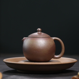 大吉羊柴烧 宜兴紫砂壶茶壶 原矿本山绿泥河豚西施140ml庄泽明