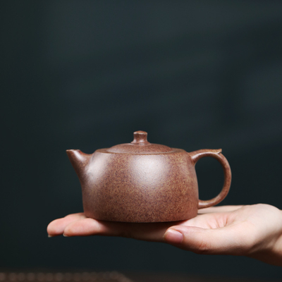 大吉羊柴烧 宜兴壶手工茶壶 本山绿泥天际150ml庄杰