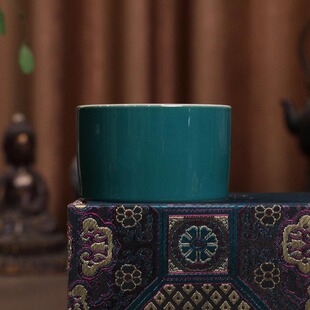 逸古堂外单色釉内青花冰激凌杯景德镇陶瓷女士个人专用2025新款