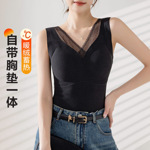 顶瓜瓜发热bra-in背心