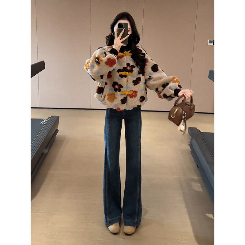 2026春季新款小个子短款外套+高腰遮胯显瘦喇叭裤巨好看一整套女,女装/女士精品,时尚套装,淘宝优惠券,粉丝福利购,淘宝优惠卷