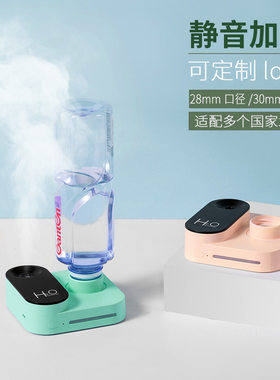 新款迷你相机雾化器USB桌面萌宠大喷雾无线可充电矿泉水瓶加湿器