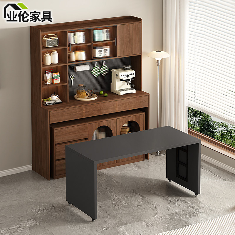 中古风餐边柜餐桌一体靠墙储物柜分离式餐桌储物柜客餐厅置物G414,住宅家具,餐边柜,淘宝优惠券,粉丝福利购,淘宝优惠卷