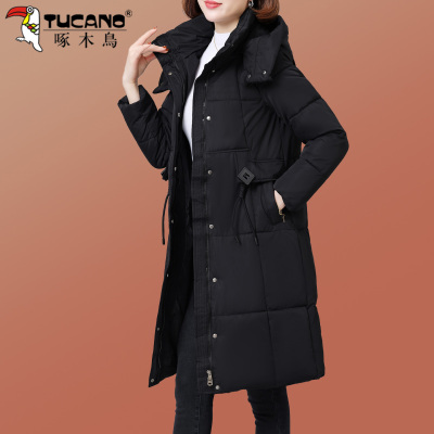 啄木鸟中长款棉衣棉服女士冬季2025新款妈妈冬天加厚保暖羽绒棉袄