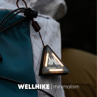 WELLHIKE户外战术三角灯SWS夜灯徽章警示装饰露营氛围迷你小挂灯