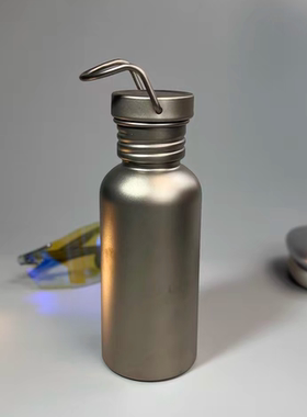 纯钛运动水壶美式复古户外轻量化骑行旅游水杯便携露营野营单层