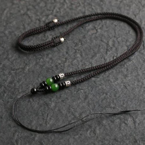 和田玉吊坠挂绳玉佛挂坠绳子手工编织项链绳玉坠玉佩挂件绳男女款