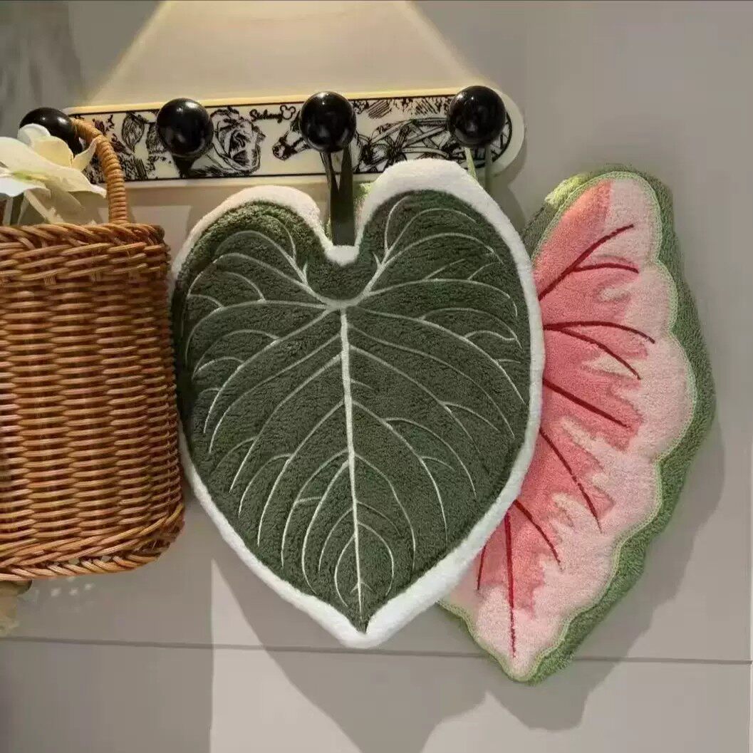 可挂式叶子擦手巾吸水加厚毛巾家用厨房擦手球擦手布U厨房